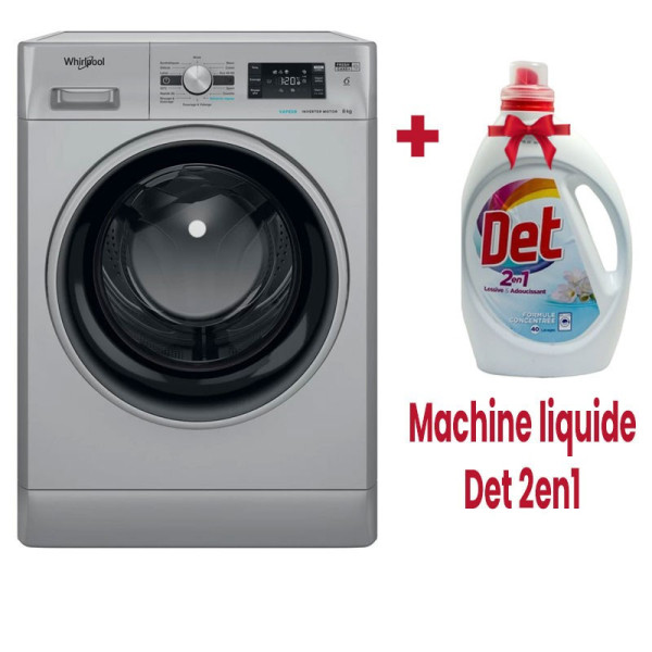 MACHINE A LAVER  WHIRLPOOL 8KG SILVER