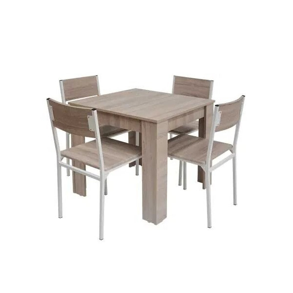 PACK SALLE A MANGER FLORA + 4 CHAISES SERENA