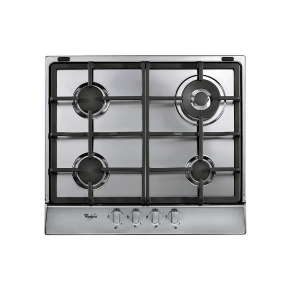 Table de Cuisson à Gaz WHIRLPOOL 4 Brûleurs à Gaz Inox (AKR 353/IX)