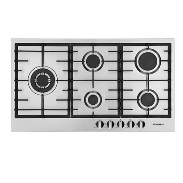 PLAQUE DE CUISSON FOCUS F817X 5 FEUX 90CM - INOX