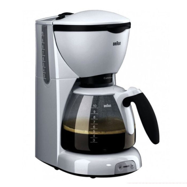 CAFETIÈRE BRAUN KF5201 1100 WATTS 10 TASSES - BLANC