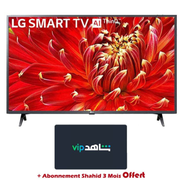 TV LG 43'' SMART LM6370 LED FULL HD + RÉCEPTEUR INTÉGRÉ + ABONNEMENT SHAHID 3 MOIS