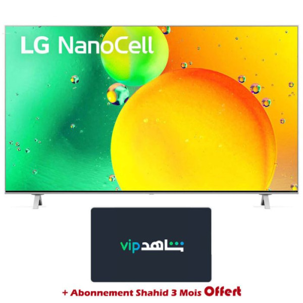 TV LG 50'' SMART NANOCELL 776QA ULTRA HD 4K + ABONNEMENT SHAHID 3 MOIS