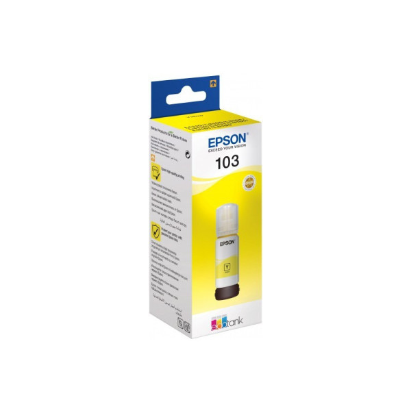 BOUTEILLE D'ENCRE ORIGINALE EPSON ECOTANK 103 / YELLOW