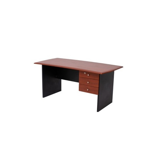 BUREAU STANDARD PVC + 3 TIROIRS