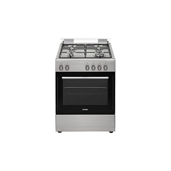 Cuisinière à Gaz Simfer - 4 Feux - Inox - F6403 - Garantie