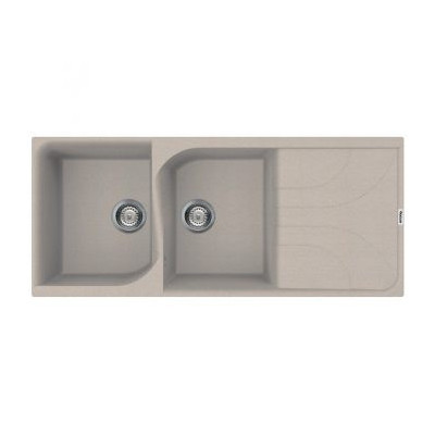 Évier 2 bacs + égouttoir