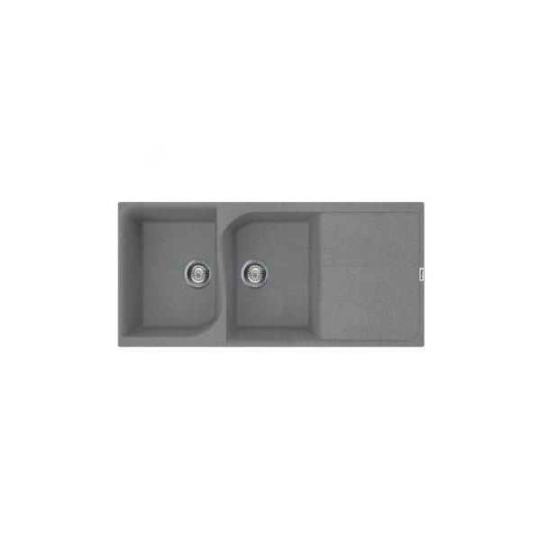 Évier 2 bacs + égouttoir F 116G